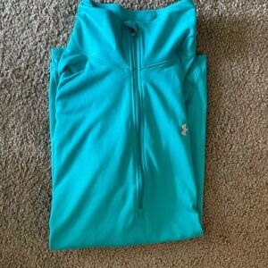 Under Armour Aqua Blue Quarter-Zip Top